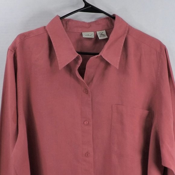 L.L. Bean Tops - LL Bean Primrose Linen LS Button Shirt 2X